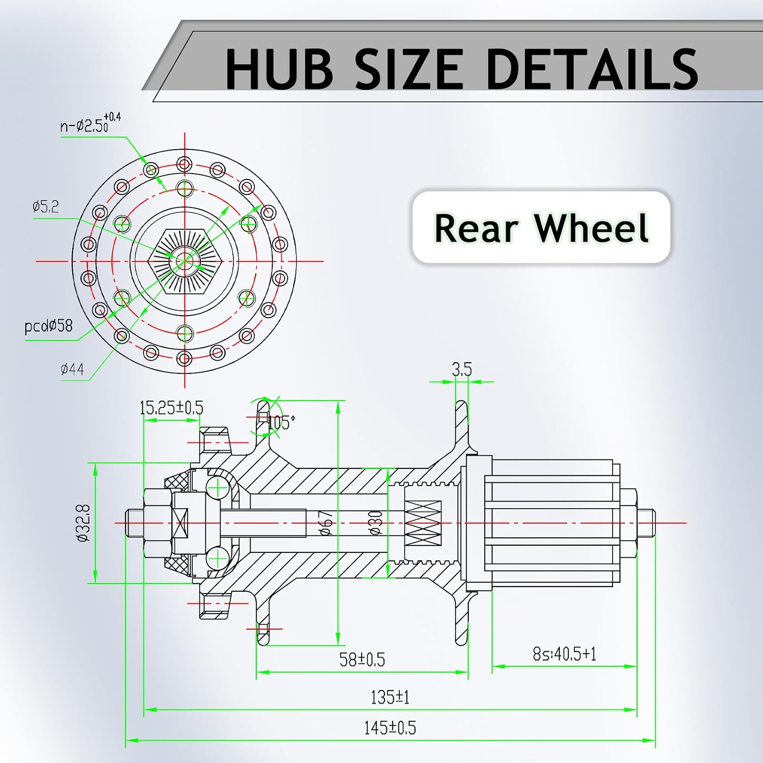BUCKLOS MTB Wheelset 26' 27.5' 29' Quick Release Disc Brake 32H Mountain Bike Wheels, High Strength Aluminum Alloy Rim Black Bike Wheel, Suitable 8-10 Speed Cassette Mountain Bike Wheelset