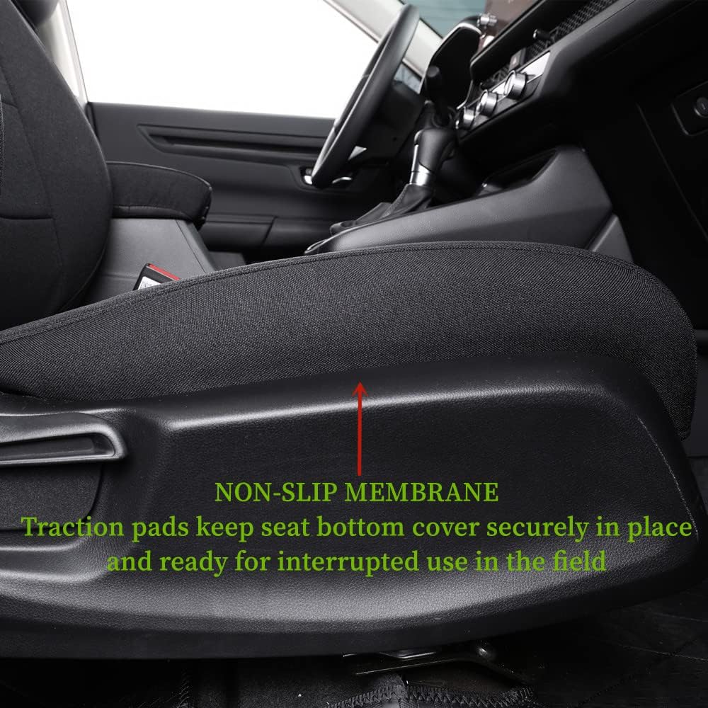 coverdream Full Set HRV Seat Covers Fit for 2026 2025 2024 2023 Honda HRV Sport,LX,Fully Covered,UV Resistant Breathable Polyester Car Seat Protector(Black)