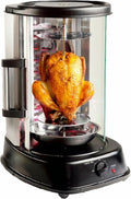 Electric Rotisserie Grill Vertical Oven BBQ Machine 21L for Kebabs, Sweet Potato and Turkey - 360° Rotating Rotisserie Grill