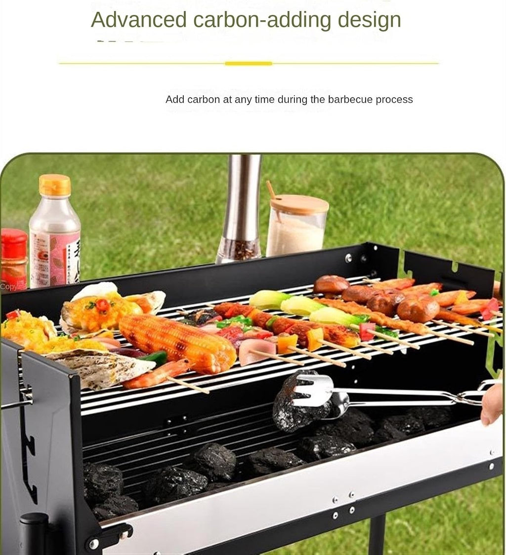 Portable Charcoal Grill Portable Charcoal Grills BBQ Grill Cooking Barbecue Grill for Backyard Party Picnic Travel BBQ Grill for Outdoor