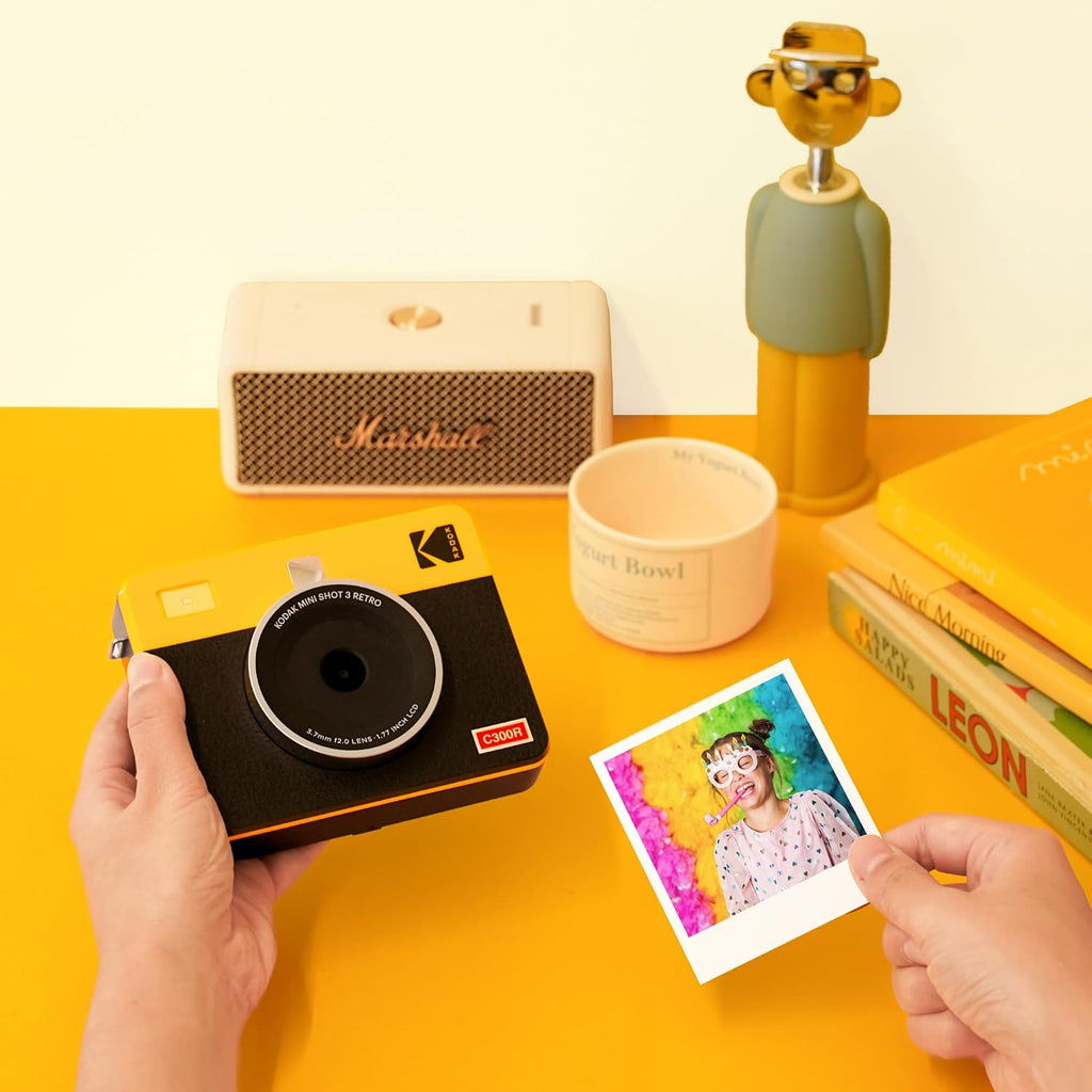Kodak Mini Shot 3 Retro 4PASS 2-in-1 Instant Digital Camera and Photo Printer (3x3 inches)