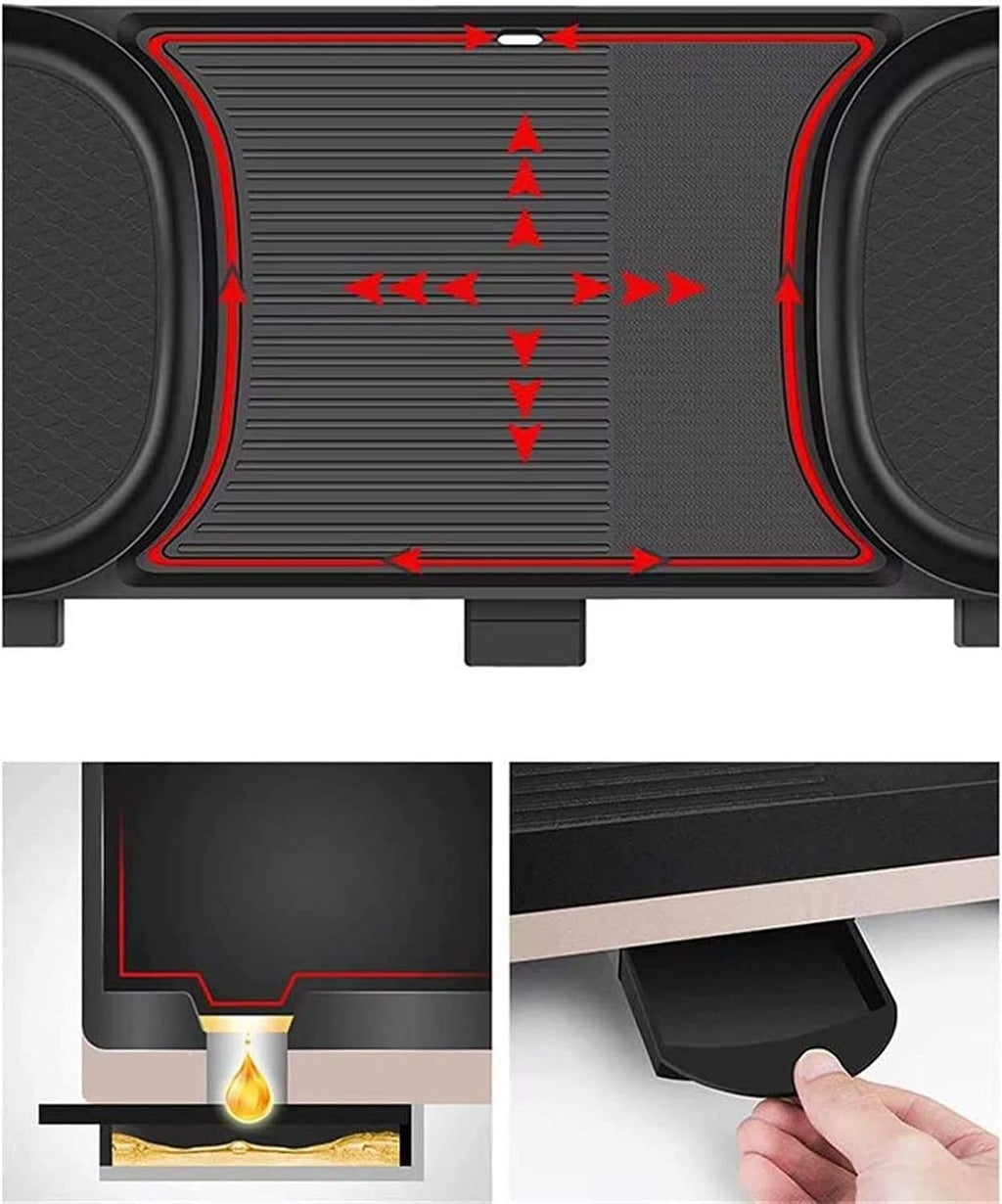 2 In 1 Electric Barbecue Pan Grill And Hot Pot With Bbq Set Indoor Ourdoor Barbecue Large Capacity Non-Stick Pan With 5 Temperature Adjustments (Color : Black 1, Size : 79 * 27 * 12.5cm)