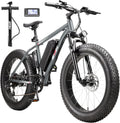 ZNH 750W|1000w Electric Bike for Adults, 48V 13Ah Removable Battery, 24' x 4.0' Fat Tire E-Bike, Up to 80 Miles, 7-Speed, Hydraulic Suspension, LCD Display, UL 2849 Certified