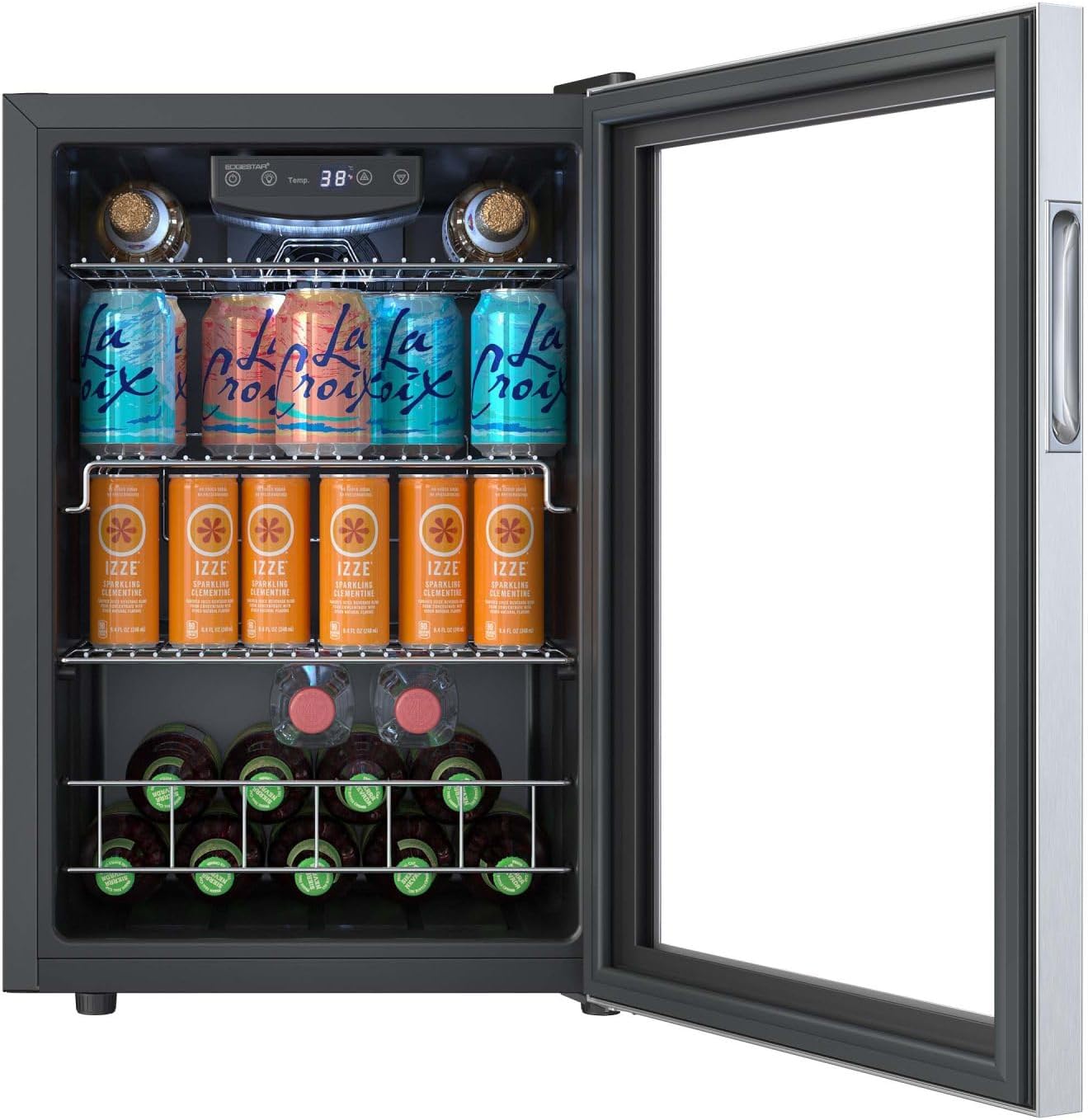 EdgeStar BWC91SS 17 Inch Wide 80 Can Capacity Extreme Cool Beverage Center