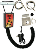 IQ120 BBQ Temperature Regulator Kit with Large Adjustable Kamado Pit Adapter