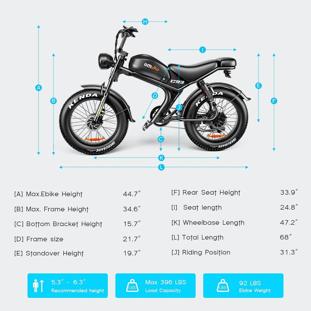 Electric Bike for Adults, Peak 1500W/3000W Ebike, Up to 32-35MPH & 100/110Miles Long Range, 48V 20Ah/23Ah Removable Battery，20'' Fat Tire Mountain Electric Bicycle, 7-Speed with Full Suspension