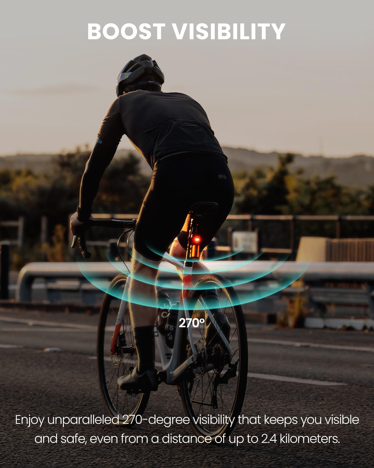 MagicShine SEEMEE R300 Bike Radar Tail Light with Smart Rearview Detection,270°Wide Angle Boosts Rider Awareness & Visibility Battery Life 100H,IPX6 Waterproof,ANT+ Compatible with Garmin/Wahoo