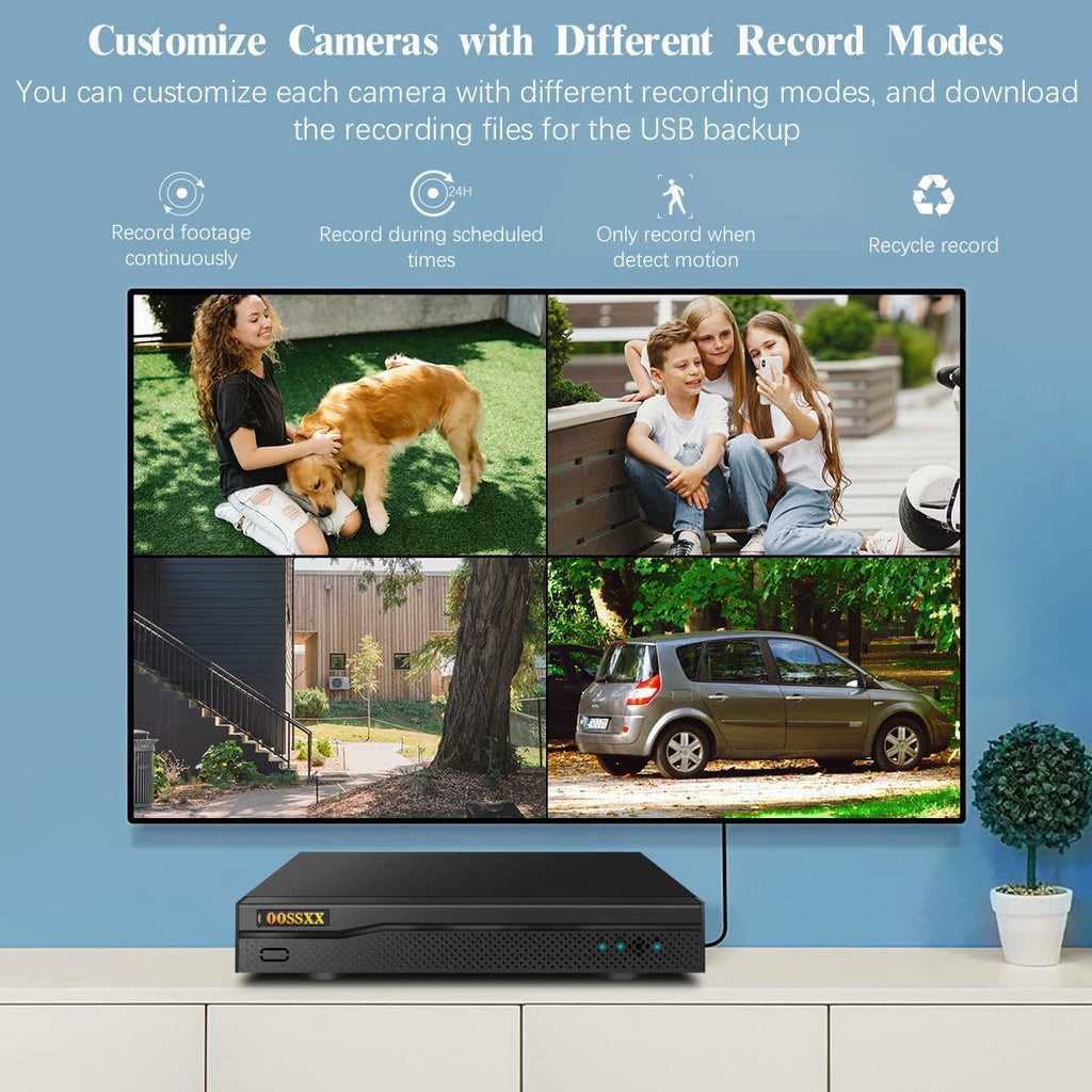 (2026 Update) 16CH 5MP Lite Security DVR Recorder, Hybrid 5-in-1 CCTV DVR for TVI/CVI/AHD/Analog/IP Cameras, ONVIF Support, Remote Access via Free App, No HDD