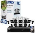 Lorex Fusion 4K Security Camera System with 3TB NVR - 16 Channel PoE Wired Home Security System with 10 Metal Cameras - Motion Detection, Color Night Vision, Weatherproof Surveillance