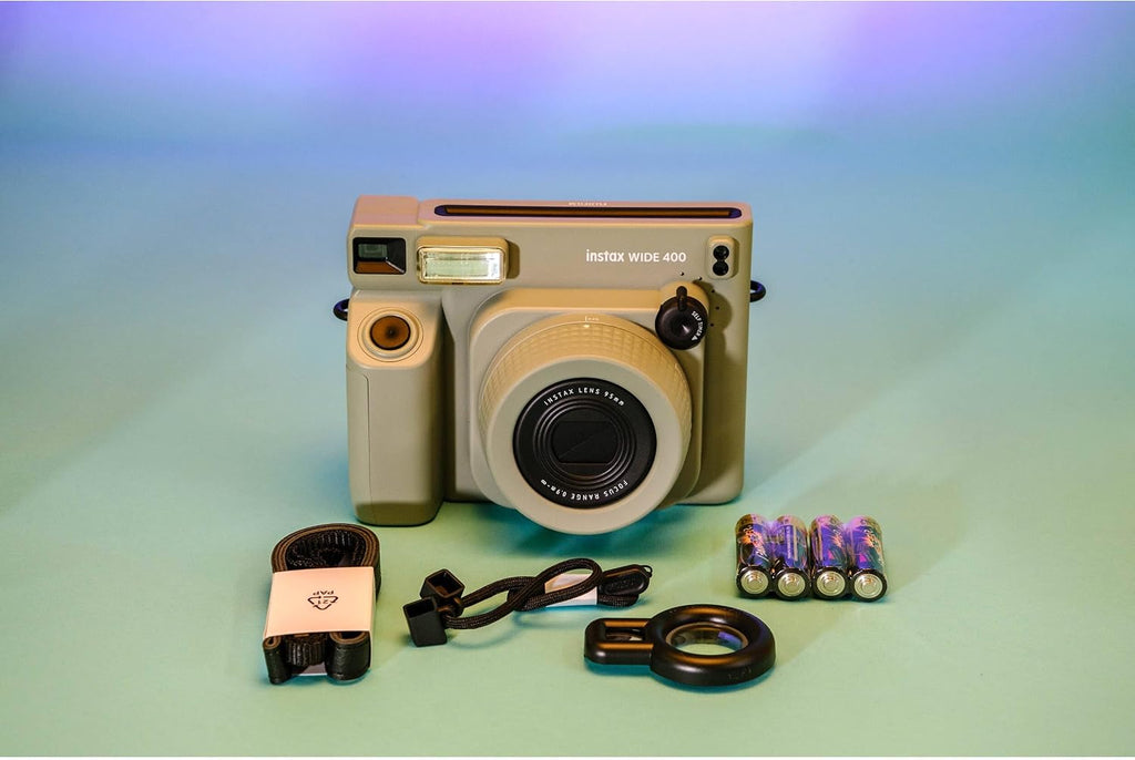 Fujifilm Instax Wide 400 Instant Film Camera Bundle with Compatible Carrying Case + Microfiber Cleaning Cloth