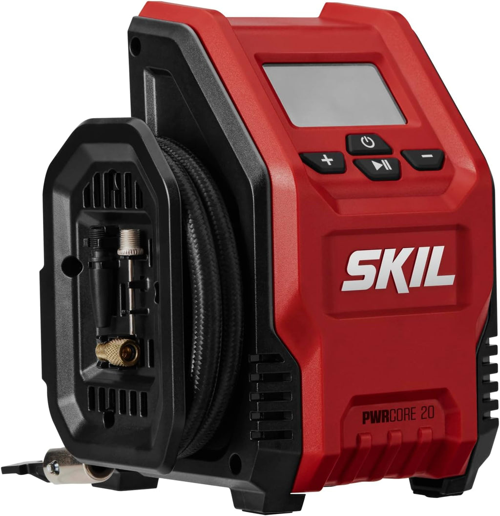 SKIL PWR CORE 20V Brushless 9-Tool Power Tool Combo Kit Including 2 * 2.0Ah Batteries, Charger, and Rolling Tool Box -CB8009B-20