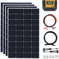 600 Watt 12Volt Solar Panel Kit 4X150W Monocrystalline Module 50A Charge Controller for RV, Boats, Trailer, Camper,Off-Grid System(600W Solar kit)