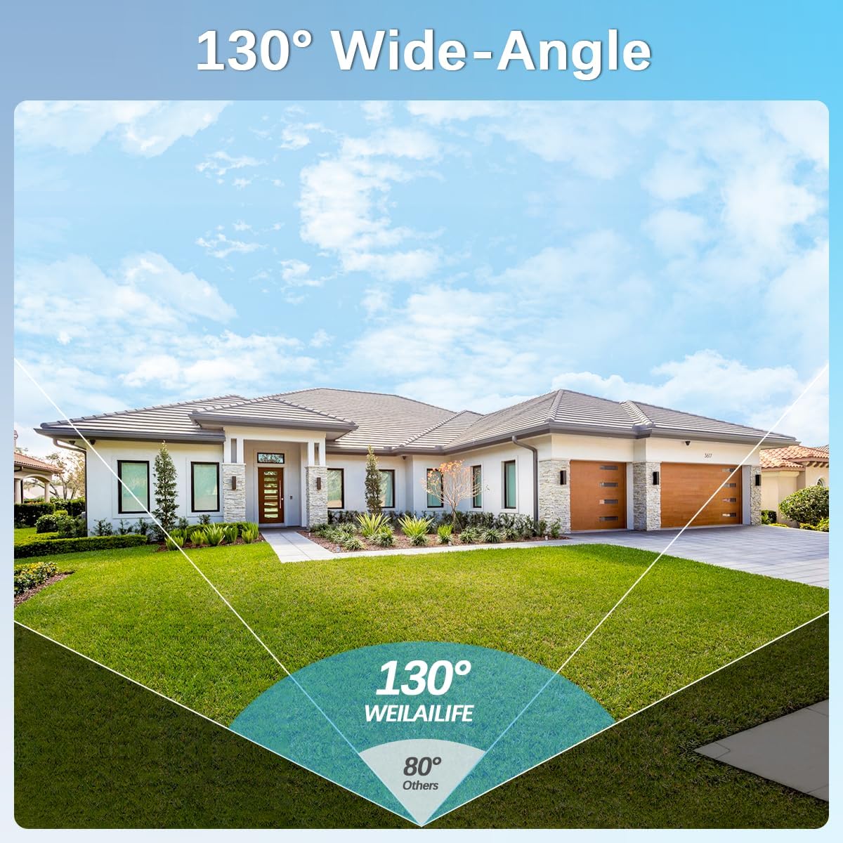 【2-Way Audio】 Outdoor Wired Security Camera System, Wired Cameras for Home Security, Home POE Video Surveillance Systems DVR Kits