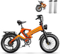 1000W(Peak 2000W)Folding Electric Bike for Adults,35MPH 100Mile,48V 25Ah Removable Battery,20' x 4.0 Fat Tire Foldable Electric Bicycle,8-Speed Electric Mountain E-Bike,UL Certified Commuter Ebikes