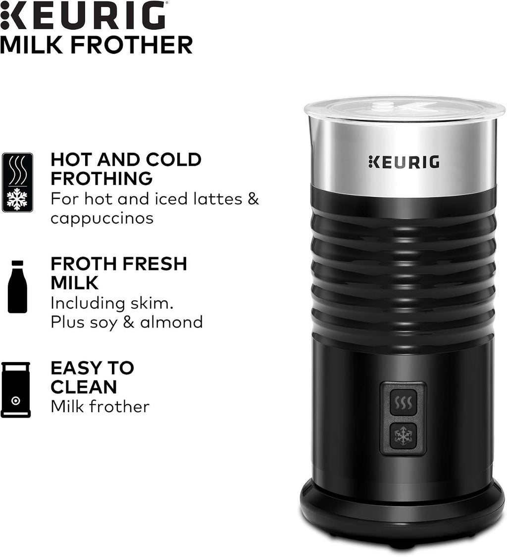 Keurig K-Supreme Plus SMART Single Serve Coffee Maker Milk Frother for Hot and Cold Milk Foam