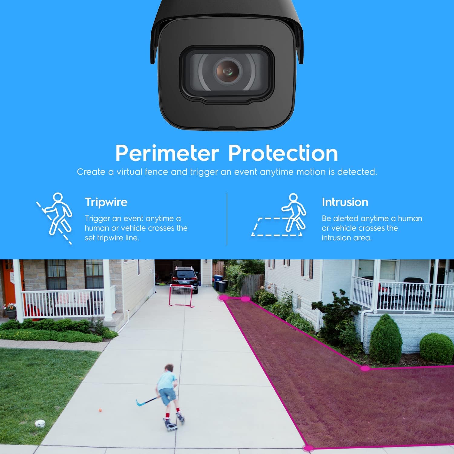 Amcrest 4K Security Camera System w/ 4K 8CH PoE NVR, (4) x 8-Megapixel IP67 Weatherproof Metal Bullet POE IP Cameras, 2.8mm Lens, Pre-Installed 2TB Hard Drive, NV4108E-IP8M-2496EB4-2TB (Black)