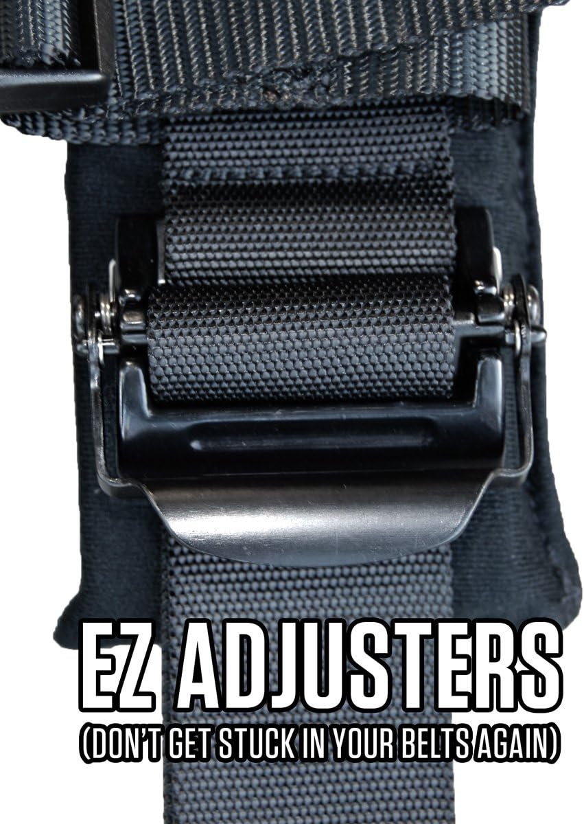 PRP Seats 4 Point 2' Surelatch Harness with 2' Padding - EZ Adjusters, Removable Strap
