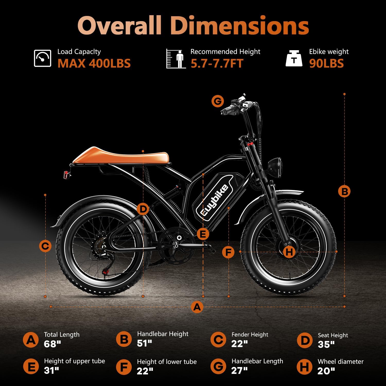 3000W/2000W Dual Motor/Single Motor Electric Bike for Adults, 48V 30AH/25AH Removable Battery Moped Style EBike, 30+MPH & 100 Miles 20' Fat Tires Electric Dirt Bike, Hydraulic Suspension Torque Sensor
