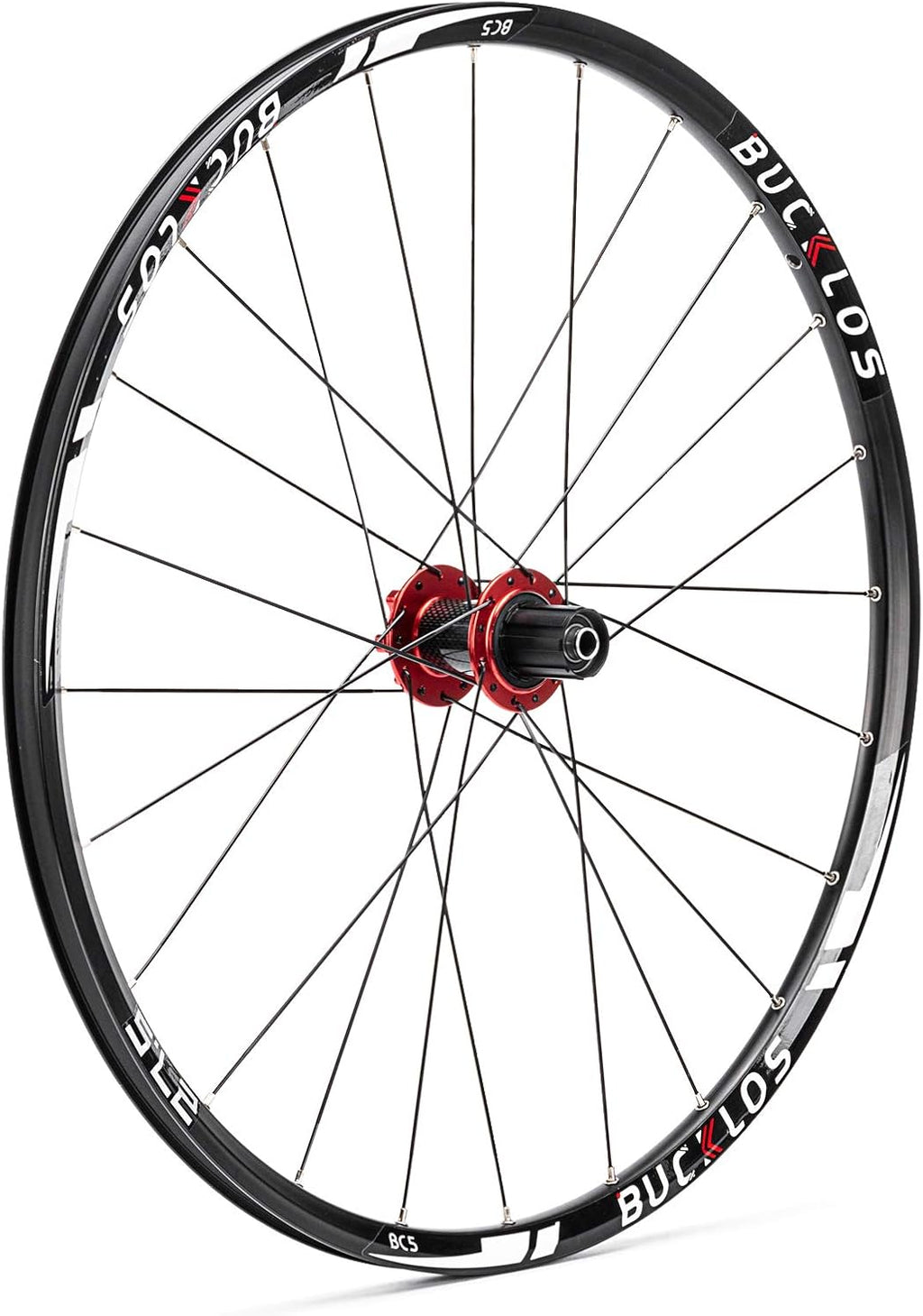 BUCKLOS 26/27.5/29' Mountain Bike Wheelset, Carbon Hub MTB Wheels Quick Release Disc Brakes, 24H Low-Resistant Flat Spokes Bike Wheels fit 7-11 Speed Cassette