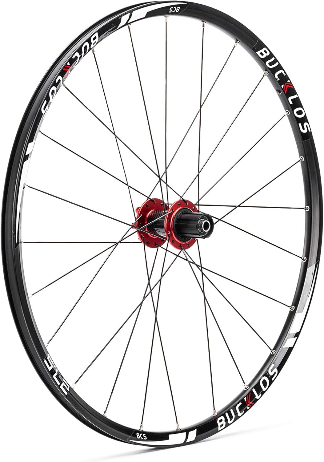 BUCKLOS 26/27.5/29' Mountain Bike Wheelset, Carbon Hub MTB Wheels Quick Release Disc Brakes, 24H Low-Resistant Flat Spokes Bike Wheels fit 7-11 Speed Cassette
