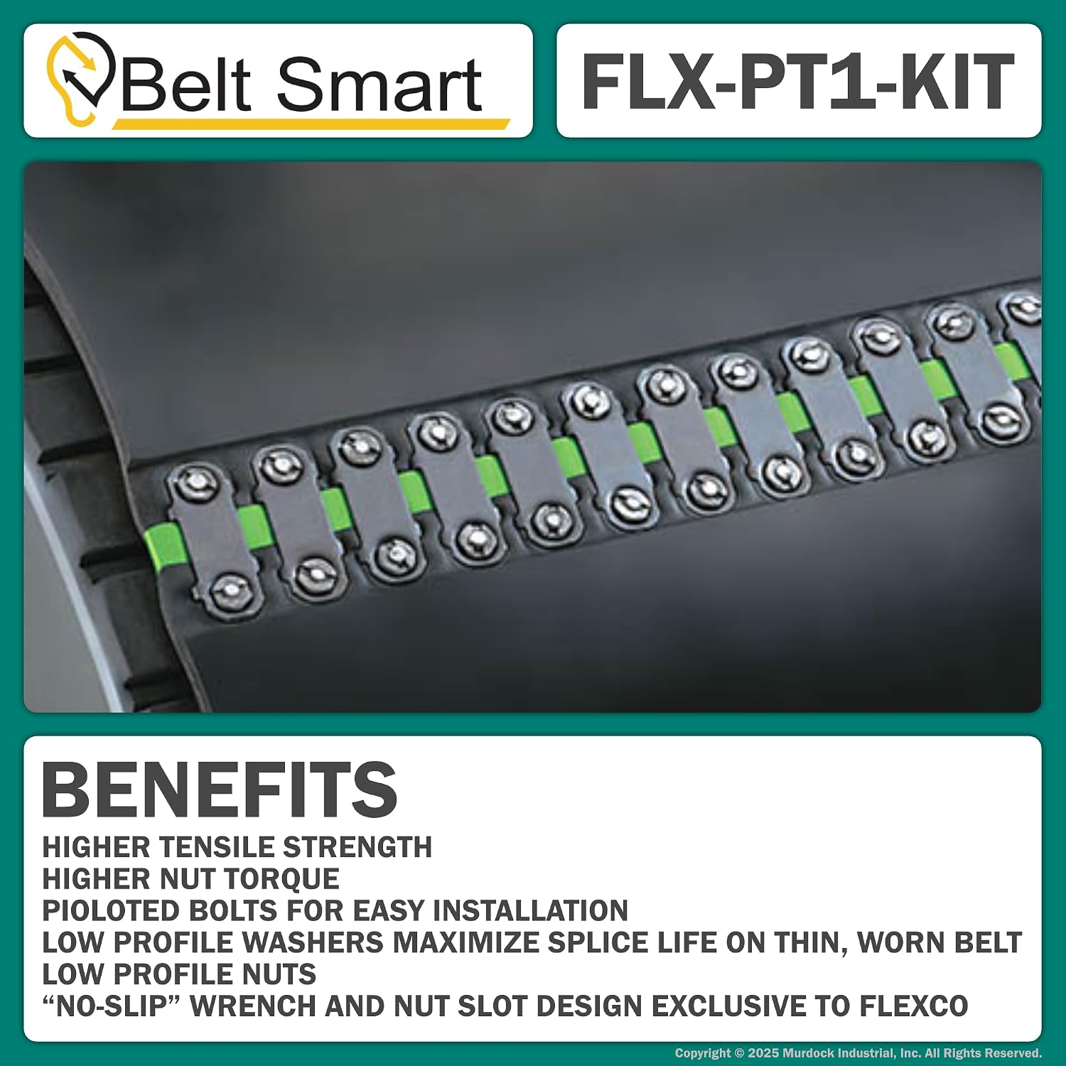 Genuine Flexco Convenience Power Tool Kit | 110 Bolt Breaker (#30474), HB1 Power Boring Bit (#30471), and HW1 Power Wrench (#30447) for Conveyor Belt Fastener Installation and Removal
