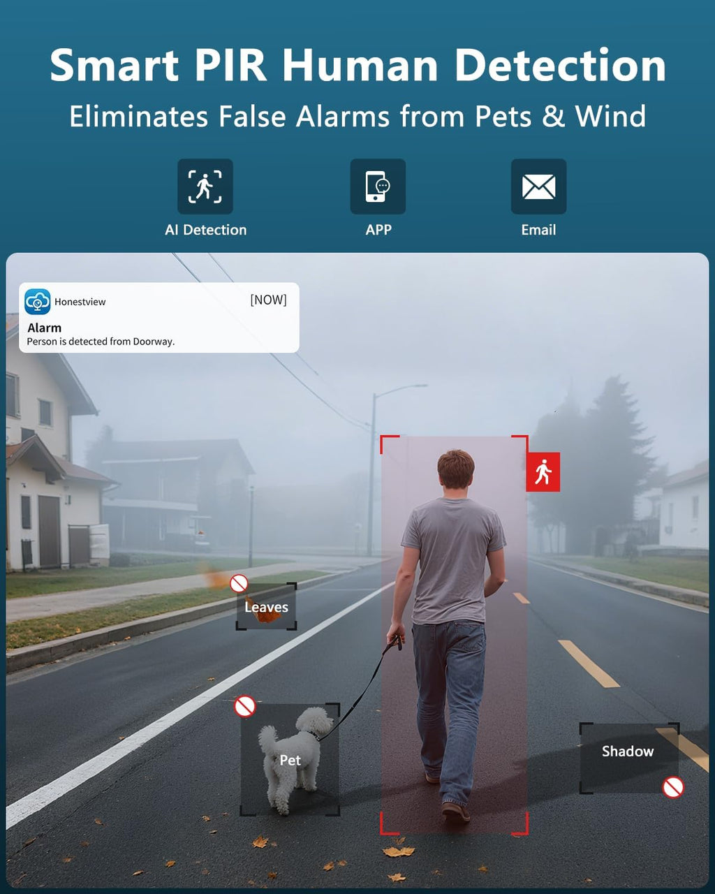 (2026 New) 4K Wireless Security Camera System Outdoor, Long Range +76% WiFi, Dual Antennas Cameras & 4-Antenna NVR, PIR Human Detection, 130° Wide Angle, 2-Way Audio, No Monthly Fee
