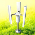 15V 3-Phase Permanent Magnet Generator, 20W Vertical Axis Wind Turbine Teach Model Aluminum Alloy + PVC For Interior Decoration, Scientific Experiment And Model Making(2PCS)