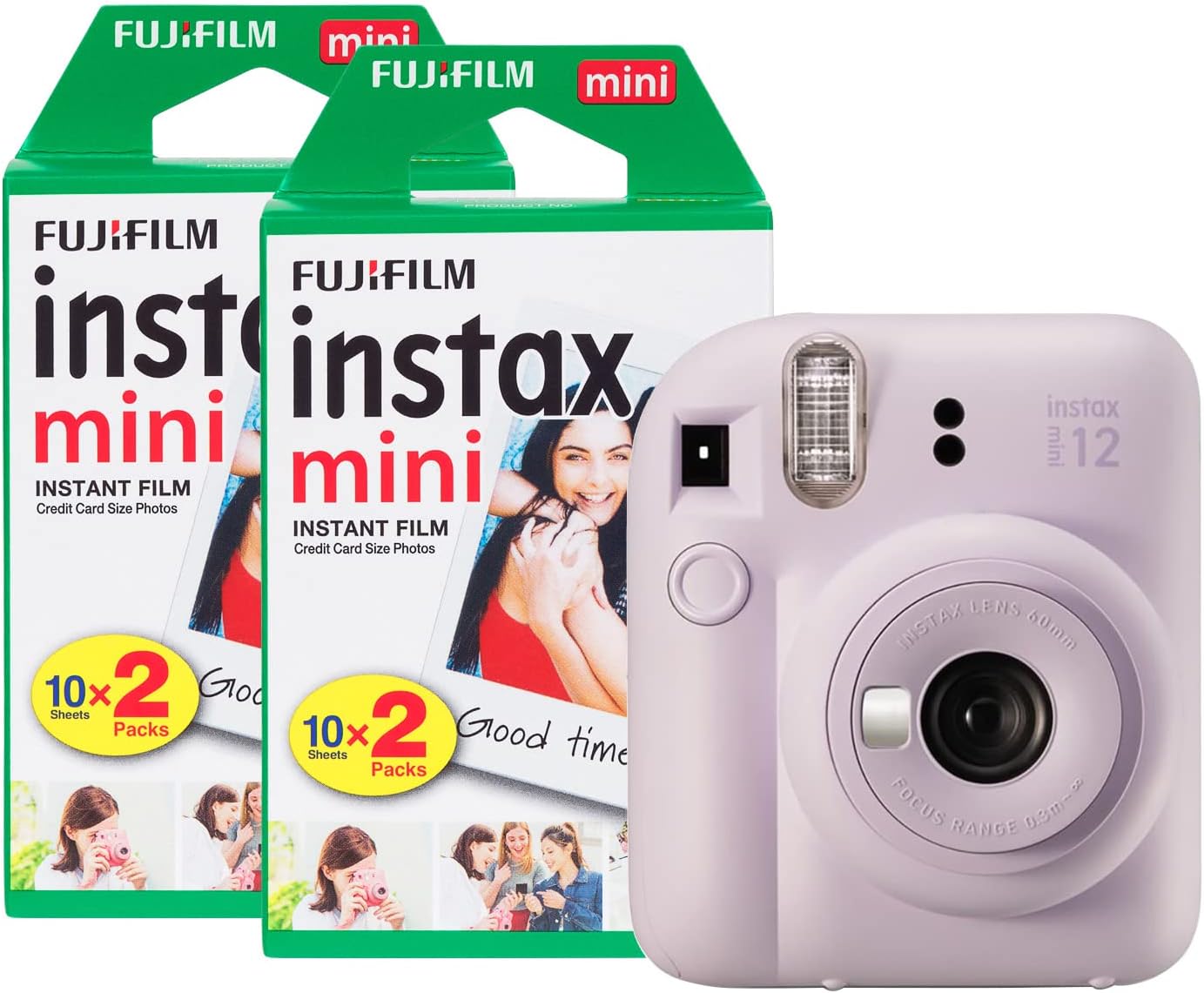 Fujifilm Instax Mini 12 Instant Camera with 40 Shot Film Pack - Lilac Purple