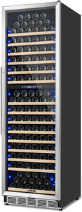 200 Bottle Wine Fridge Dual Zone, 24 Inch Wine Cooler Refrigerator Freestanding or Built-in, Professional Wine Cellar with Advanced Temperature Control and Compressor Cooling, Quiet Operation