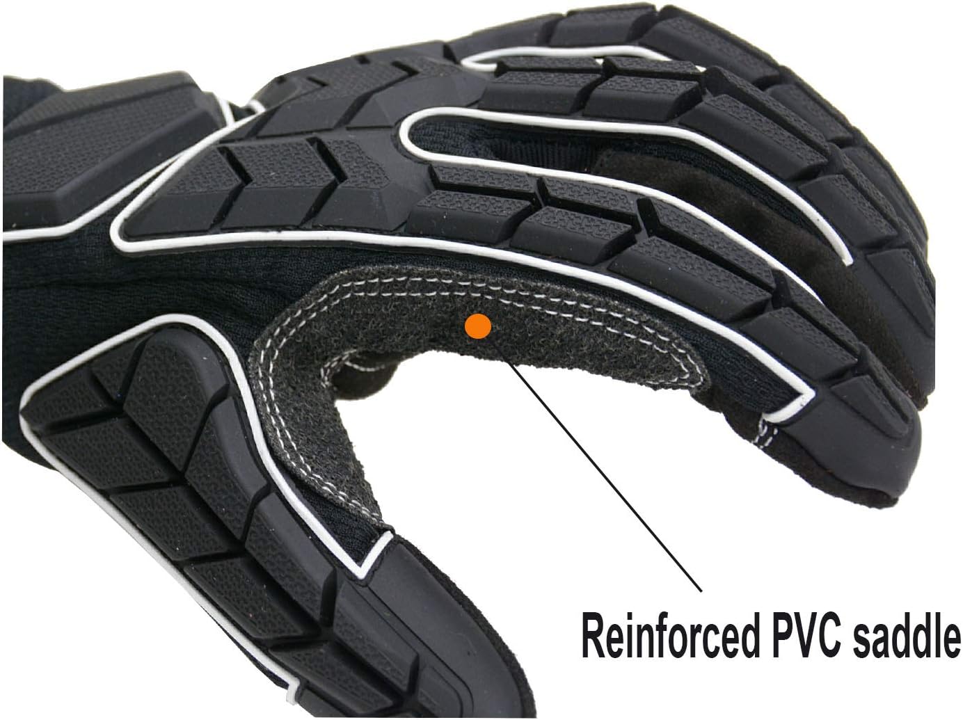 HANDLANDY Anti Vibration Gloves, SBR Padding, TPR Protector, Mechanic Work Gloves