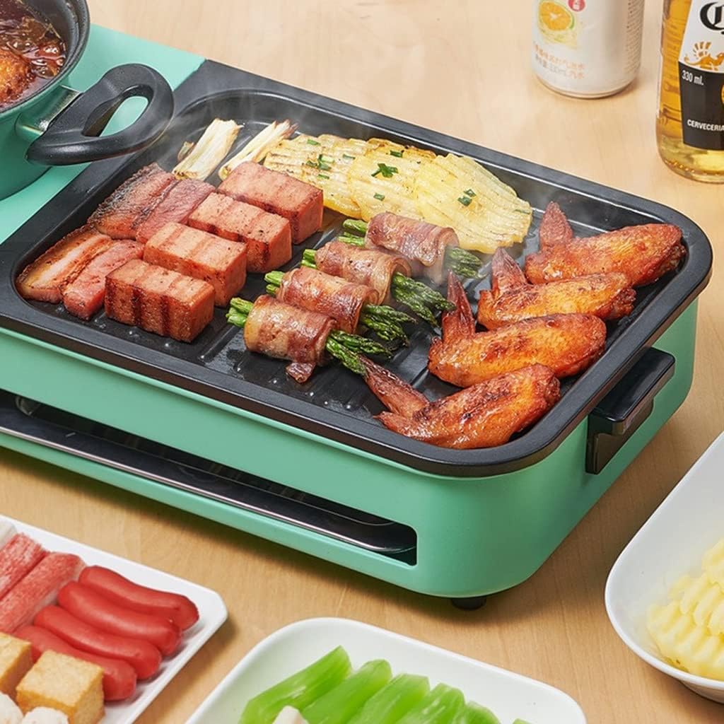 YYDS Hot Pot Multifunctional Pot Indoor Electric Grill Pan Smokeless Barbecue Grill Grill Shabu Hot Pot Electric Grill (Size : Grilled net)