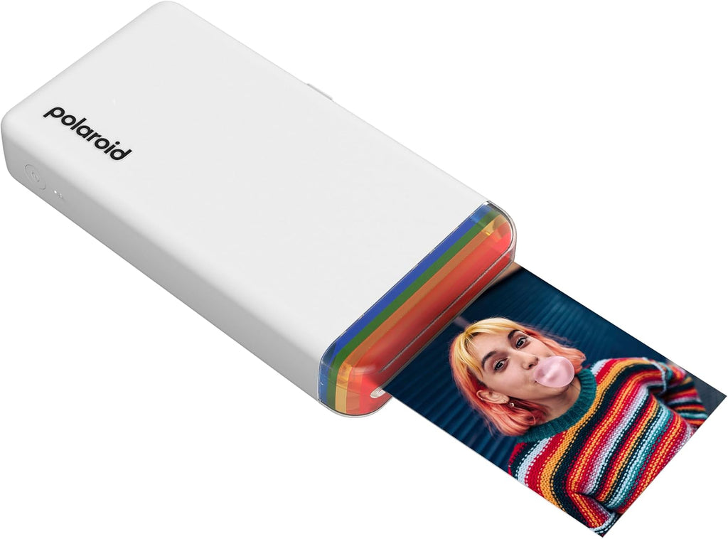 Polaroid Hi-Print + Paper Bundle - 2nd Generation Bluetooth Connected 2x3 Pocket Photo Dye-Sub Printer - White Printer + 40 Photos (6438)