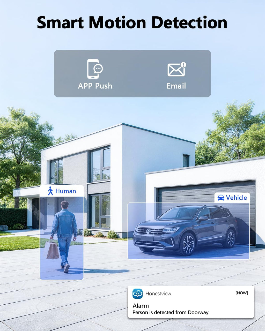【122° Wide-Angle】 Outdoor Wired Security Camera System, Home Video Surveillance Systems, CCTV Cameras for Home, DVR Surveillance Kits