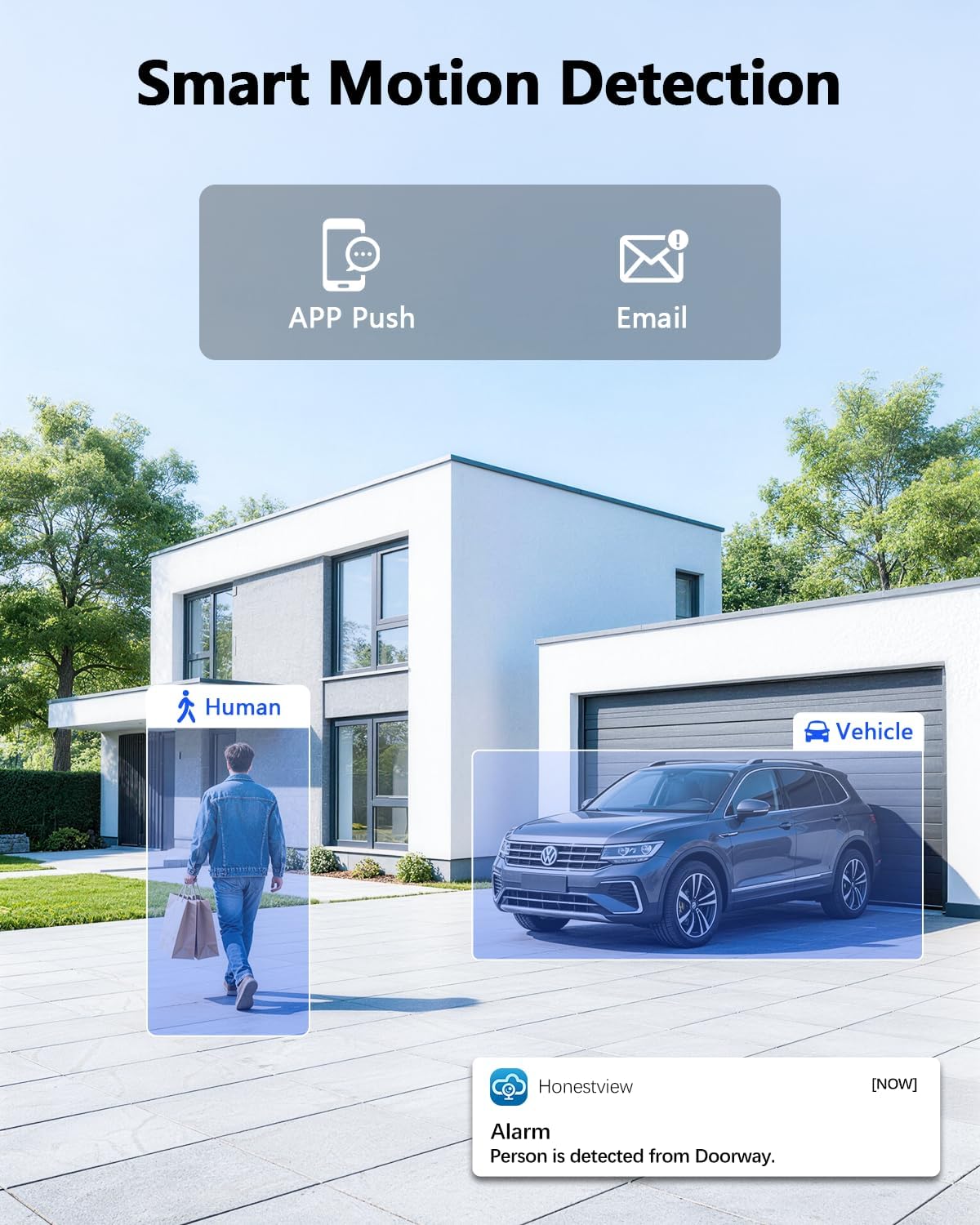 【122° Wide-Angle】 Outdoor Wired Security Camera System, Home Video Surveillance Systems, CCTV Cameras for Home, DVR Surveillance Kits