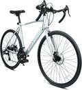 Road Bike, 700C Wheel City Commuter Bicycle, 16 Speed Drop Bar, Fast Acceleration, Racing Bike with Disc Brakes, with Light Weight Aluminum Alloy Frame, Sport Bike, Urban Adult Bicycle
