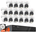 Anpviz 4K 16CH PoE Security Camera System, 16pcs Wired 8MP PoE IP Cameras Outdoor with Person Vehicle Detection, Smart Color Night Vision, 8MP/4K 16 Channel NVR with 4TB HDD for Businesses (U Series)
