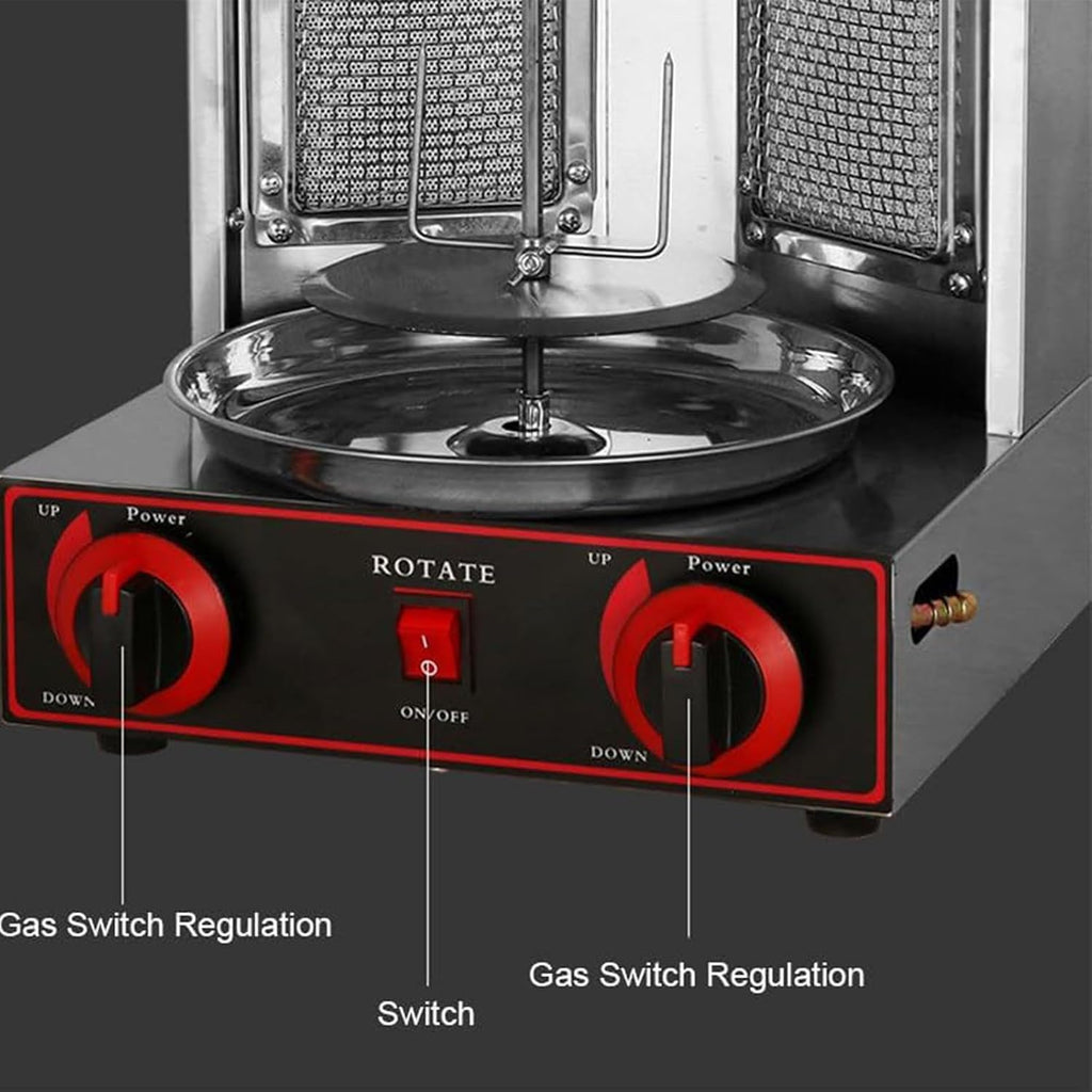 Barbecue Grill, Automatic Gas Electric Barbecue Grill, Vertical Barbecue Grill, Stainless Steel Cooking Tools, Barbecue Cooker Machine
