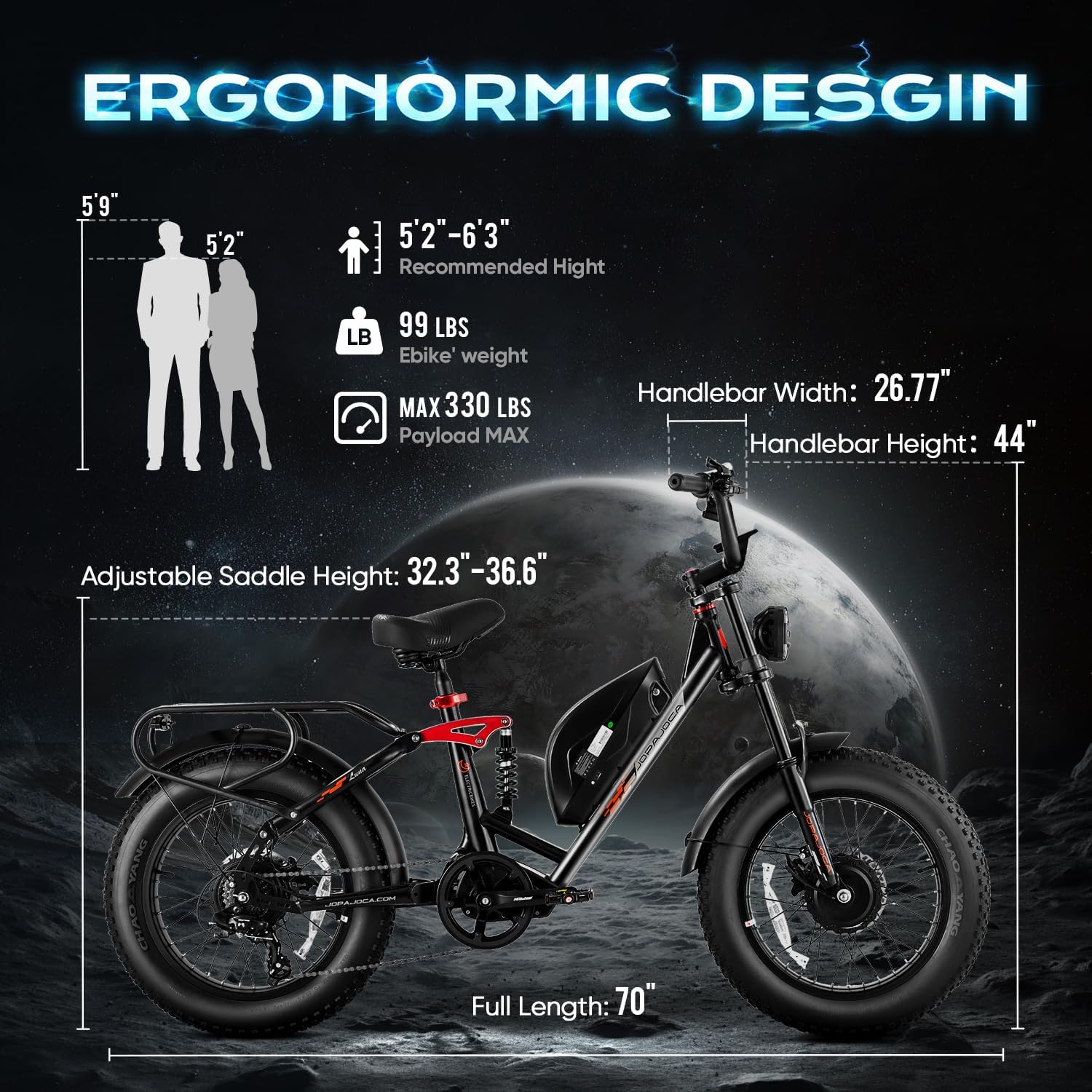(2025 Upgraded) EAhora X7 Peak 3000W Dual Motor Electric Bike for Adults 48V 20A 30-33MPH Dual Hydraulic Brakes Ebike 80-120Miles Longe Range Fat Tire Electric Bicycle for Man and Woman