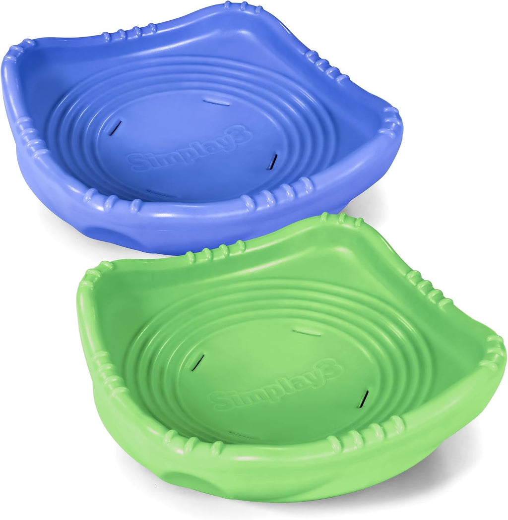 Simplay3 Rock and Spin Sensory XL Wobble Disk, 2 Pack Climbing Dome for Toddlers and Kids Rocking and Climbing, Indoor/Outdoor (Multicolor, 2 Pack), Ages 2-12