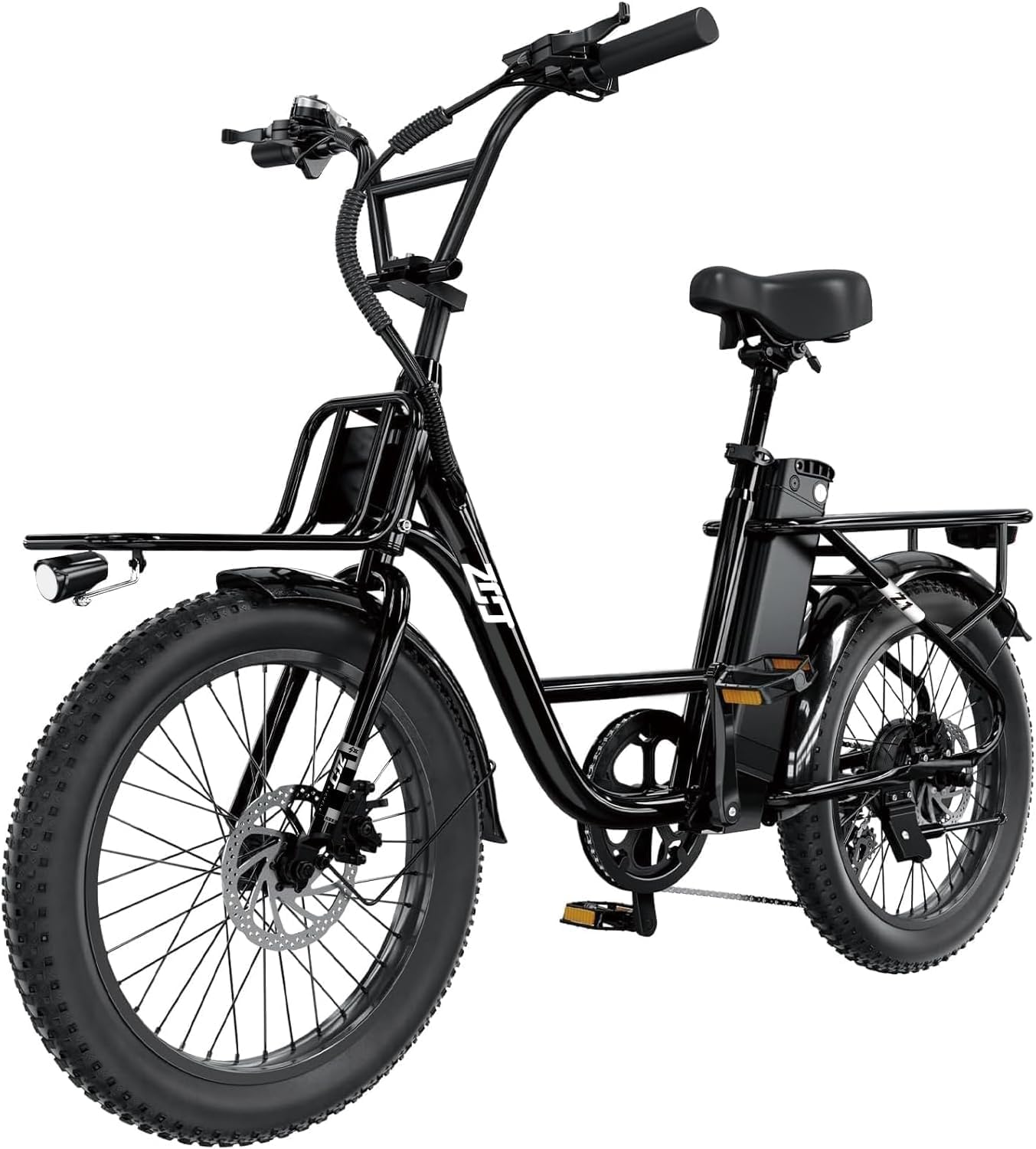 1000W Electric Bike for Adults, Fat Tire Ebikes 20' x 3.0 Electric Bicycle, 50-Mile Long Range, 48V Removable Battery Shock Absorber, 7-Speed Dual Disc Brakes Full Suspension Suitable for Commuting