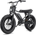 MACFOX X7 Electric Bike for Adults, 750W EBike with Hydraulic Brakes, 48V 13Ah Removable Battery 30 Mile Range, Upgraded 20x5.0 Rear Fat Tire for School/City/Town Commuting (UL2849 & Class-2)