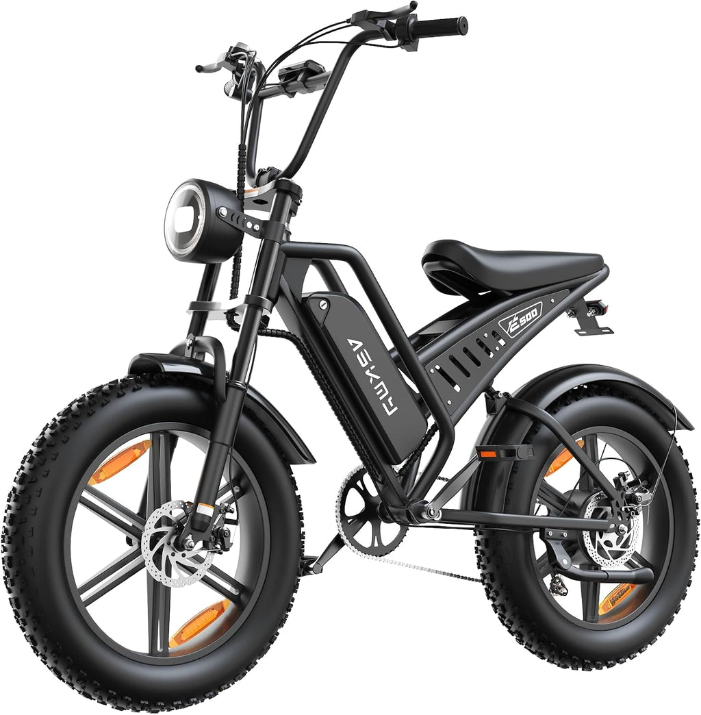 20' Fat Tire Electric Bike for Adults, 1500W Peak Motor E-Bike with 48V 15Ah Removable Battery, 60 Miles PAS Range, 28MPH Dirt Electric Mountain Bicycles for Off Road and Commuting