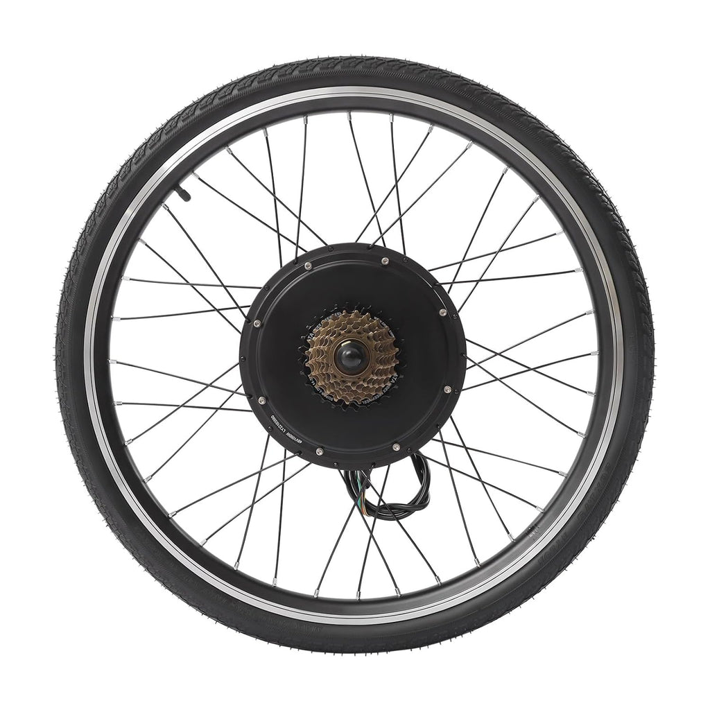 26 Inch 48V 1000W Rear Wheel Electric Bicycle Conversion Kit, Electric Bike Rear Wheel Hub Motor, Rears Wheel Electric Bicycle Motor Kit