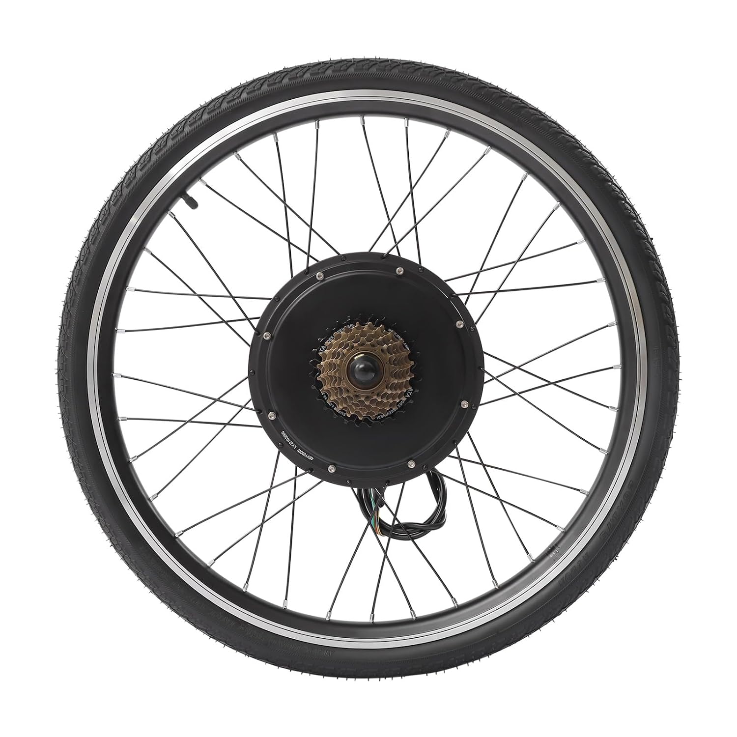 26 Inch 48V 1000W Rear Wheel Electric Bicycle Conversion Kit, Electric Bike Rear Wheel Hub Motor, Rears Wheel Electric Bicycle Motor Kit