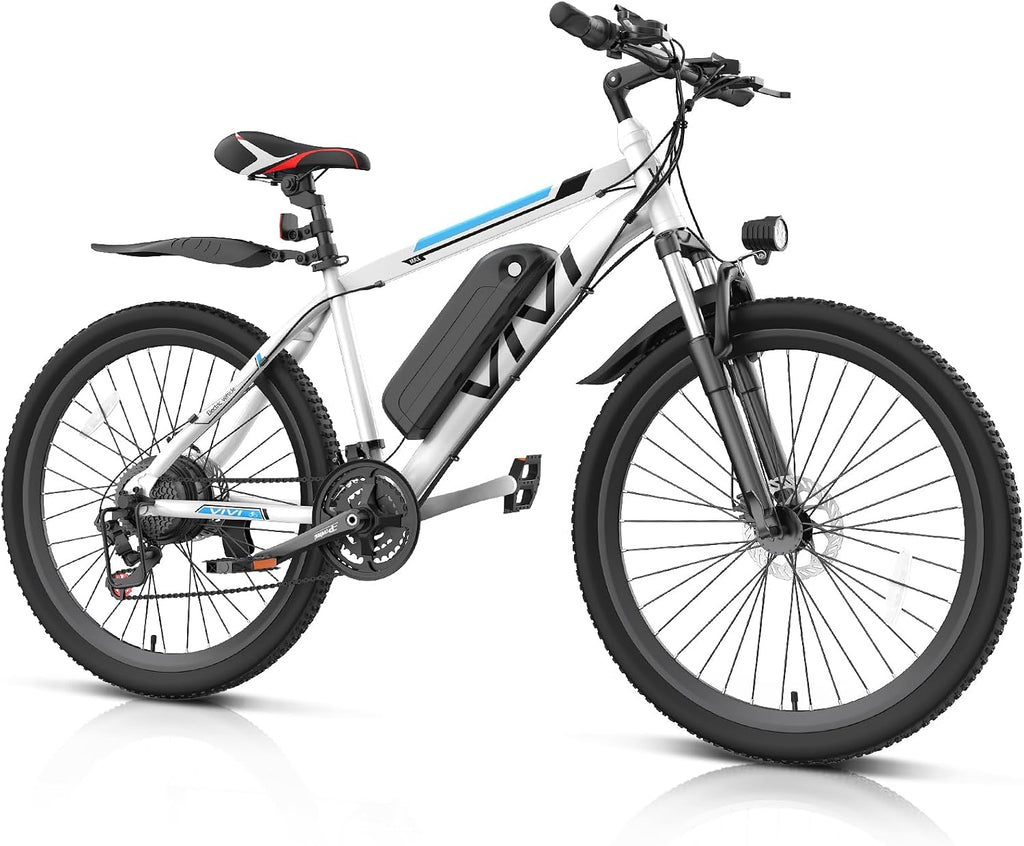 Vivi Electric Bike for Adults, Peak 750W Ebike 26' Electric Mountain Bike, 20MPH Adult Electric Bicycles Commuter Ebike with 48V Battery, Up to 50 Miles, 21 Speed, SGS Certified to UL2849
