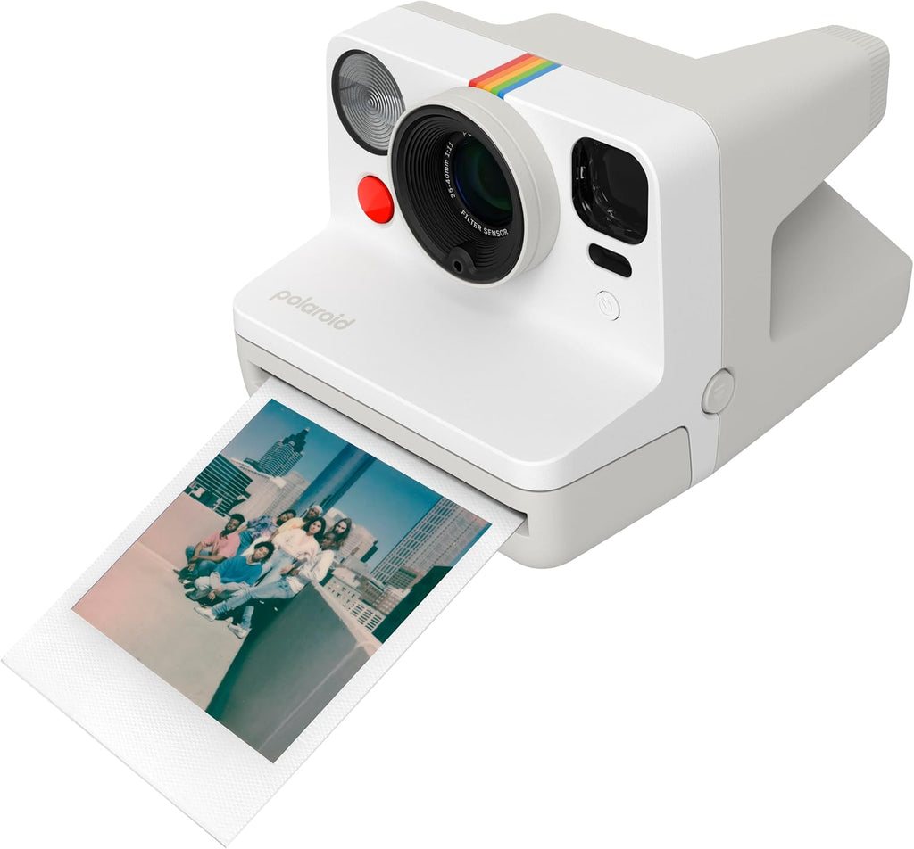 Polaroid Now 3rd Generation I-Type Instant Film Camera - Pebble White - Camera Only No Film (9155)