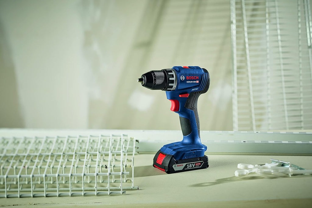 BOSCH GXL18V-27B22 Power Tool Combo Kit - 18V Brushless Compact 1/2 In. Cordless Drill Driver and 1/4 In. Hex Impact Driver (Includes: Two 2.0Ah Batteries, 18V Charger, and Carrying Tool Bag)