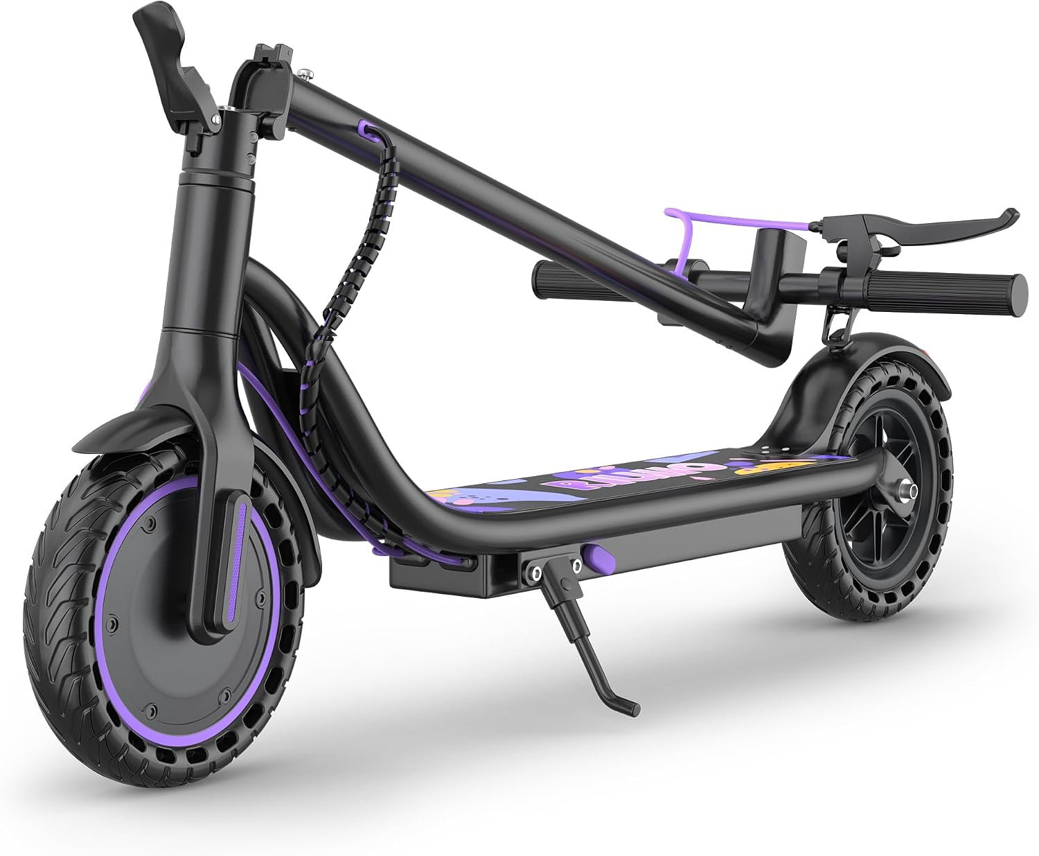 Electric Scooter, 350W-500W Motor, 9 MPH to 22MPH, 10-41 Miles Range, Dual Suspension, Dual Braking, App Control, Foldable Commuter E Scooter for Adults and Teens