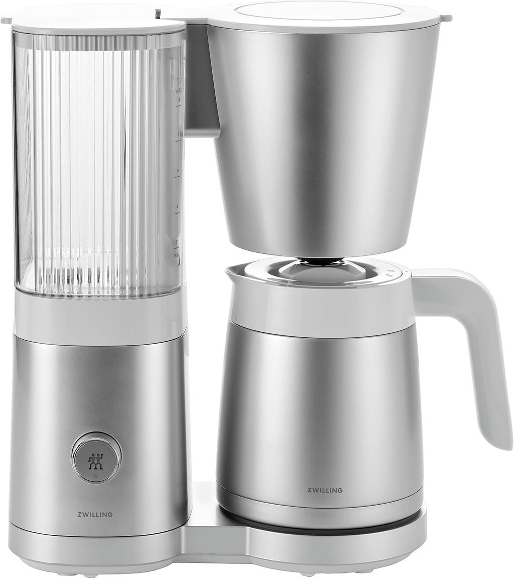 ZWILLING Enfinigy Drip Coffee Maker with Thermo Carafe 10 Cup, Awarded the SCA Golden Cup Standard, Silver