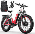Seemoon Electric Bike,4000W Dual Motor Ebike for Adults,52V 1040Wh Removable Battery E-Bike for Men Women,38MPH Up to 105 Miles,26' Fat Tire Fast Step Thru Electric Bicycle for Commuter